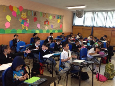 Actividad en el salón de clase